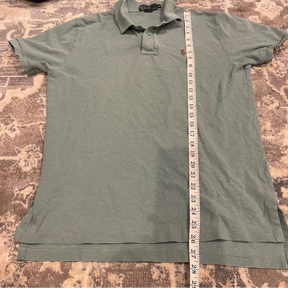 Polo by Ralph Lauren Men's Green Polo Shirt - Picture 3 of 4